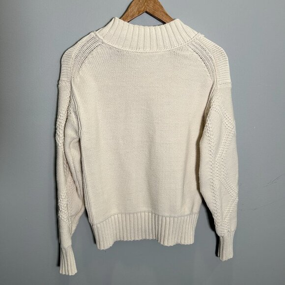 EVERLANE Women's Knitted Cream Sweater - XS - Picture 4 of 5